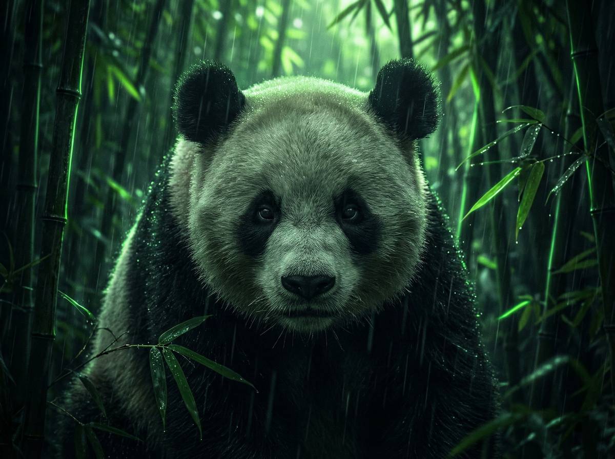 麻豆传媒精选视频-熊猫竹林漫步